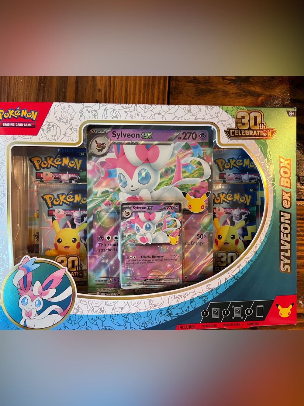Authentic Factory Sealed Pokemon 30th Celebration Sylveon ex Box 🌟🥳🌟🥳
